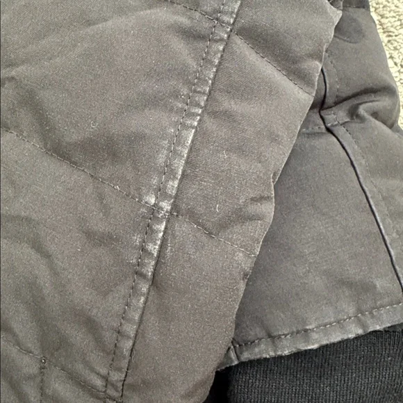 Canada Goose Lorette Parka Black Woman’s Size Small Hood Pockets - Picture 7 of 14